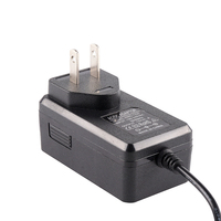 Adaptateur secteur AC/DC haute efficacité 12V 3A 36W avec prises US/UK/AU pour applications CCTV/LED