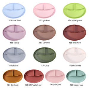 Bol d'alimentation en silicone pour bébé, avec cuillère et fourchette, ensemble d'ustensiles pour repas pour nourrissons de 0 à 12 mois, sans Bpa, matériau de qualité alimentaire - Product Image 5