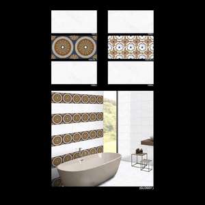 Carreaux de céramique muraux brillants, design couleur violet, 30x60cm - Product Image 4