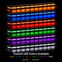 12 24 Volt 62 "Led Barre Lumineuse d'Avertissement Stroboscopique pour Voiture Camion Ambulance Alarme Clignotant Barre Lumineuse