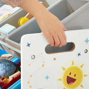 <span class=keywords><strong>SONGMICS</strong></span> Armoire de <span class=keywords><strong>rangement</strong></span> intérieure personnalisée pour enfants Style girafe Étagère de <span class=keywords><strong>rangement</strong></span> pour jouets pour bébé avec 16 boîtes de <span class=keywords><strong>rangement</strong></span> en plastique - Product Image 4