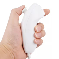 Manette sans fil 2 en 1 avec télécommande lumineuse Nunchuck pour la console de jeu Wii avec joystick Motion Plus