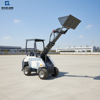 Mini Caricatore 4WD da 500kg con Braccio Telescopico, Piccolo Caricatore Diesel per Lavori Agricoli e Edili