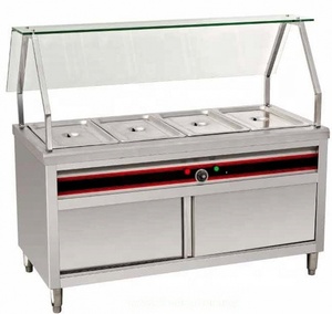 Equipo de Cocina para Restaurantes, Equipo de Buffet, Baño María Eléctrico, Calentador de Alimentos con Exhibidor para Catering - Product Image 6
