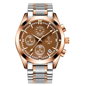 2020 미국 베스트셀러 포인터 석영 비즈니스 시계 블랙 스테인레스 스틸 시계 손목 시계 비즈니스 reloj <span class=keywords><strong>mido</strong></span> - Product Image 2