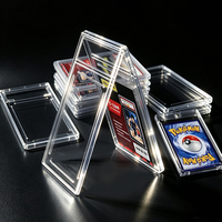 Étui de protection pour cartes gradées à ultrasons, en plastique de 6 mm d'épaisseur, résistant à l'eau, pour cartes de sport et de collection, support de présentation premium