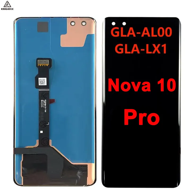 6.78 "원래 노바 10 프로 화면 교체 화웨이 Nova10 프로 터치 스크린 패널 GLA-AL00 LX10 휴대 전화 LCD 디스플레이