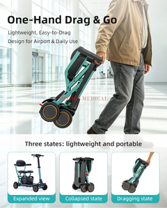 New design Small Compact Folding Ultra Light Weight <b>disabled</b> Electric Scooter Portable Lightweight Mobility Scooter - Product Image 3