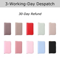 Yihe nouvelle meilleure vente 9 couleurs en cuir grainé A6 Slim Budget Zippy portefeuille avec onglet enveloppes en espèces disponibles comme organisateur d'argent