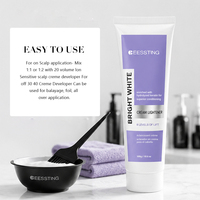 Produits de coloration capillaire OEM/ODM : Crème éclaircissante blanchissante rapide, couvrante, permanente, à base de plantes, biologique, avec protection de la couleur