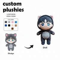 Poupée en peluche personnalisée, modèle ultra-réaliste, souris jaune, singe, rocker, Mickey Mouse, Shin-chan, Babymonster, vêtements de poupée personnalisés