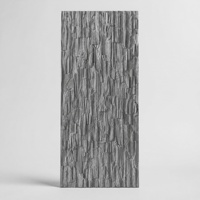 Panneau mural 3D moderne en PU rainuré, imitation pierre ondulée, feuille de roche en mousse, imperméable, ignifuge, revêtement décoratif pour hôtel