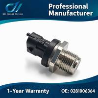 Capteur de pression de rail de carburant 0281006364 en gros pour moteurs Bosch Volvo Renault Iveco Cummins, capteur haute pression Common Rail