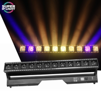 Barre de projecteurs LED matriciels 12x40W RGBW 4-en-1 avec zoom, faisceau, wash et stroboscope, contrôle DMX RDM pour clubs, concerts et spectacles