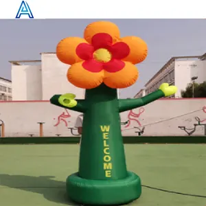 Huge big large inflatable flower welcome dancing man waving man air dancer for blow up tube man model