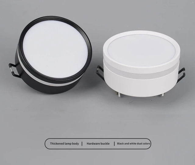 Embedded Anti Glare Ceiling Downlight Aluminum Structure 12W High Efficiency Light for Modern Villa Apartment Indoor Renovation