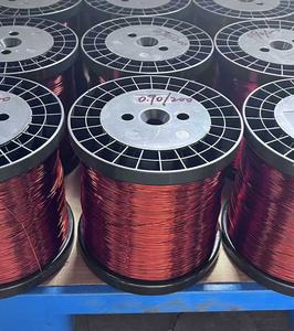 Fil de cuivre émaillé rouge DIN KINGDE QZY-2/180, prix usine, 1,20 mm, 1,5 mm, 2,0 mm, haute qualité pour bobinages de moteurs et transformateurs - Product Image 1