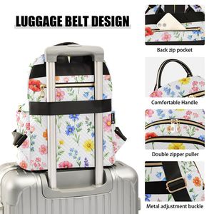 Custom Logo Quilted <b>Backpack</b> for <b>Women</b> <b>Travel</b> Shopping Bag with Multiple Pockets - Product Image 4