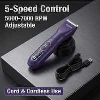 Cortadora de Pelo Eléctrica para Mascotas Shernbao PGC-680, Máquina Cortadora de Pelo para Animales, Cortadora de Pelo para Perros