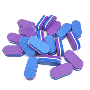 Mini <b>Nail</b> File Sponge 100/180 Mix Color Sandpaper <b>Nail</b> Buffer for Manicure Oval Sponge EVA Polishing <b>Nail</b> File - Product Image 5
