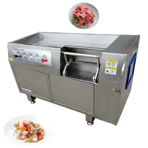 2024 Mutton Meat Cuber Cutting Dicing Machine Cooked Chicken Meat Cube Dice Cutter Machine