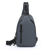 Nueva Bolsa de Pecho de Nailon para Hombre, Versión Coreana, Moderna, Bandolera Deportiva, Mochila de Gran Capacidad, Impermeable, para Exteriores