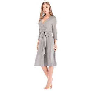 Ropa de dormir suave personalizada para mujer, ropa de dormir Sexy, conjunto de pijama, vestido de noche - Product Image 3