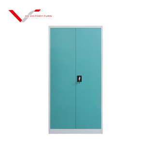 خارج مفصلات المعادن أداة مقصورات التخزين اثنين باب خزانة معدنية لحفظ الملفات مع رفوف - Product Image 2