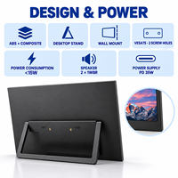 Écran portable 4K UHD IPS de 18,4 pouces pour les cours de géométrie en ligne, moniteur de jeu
