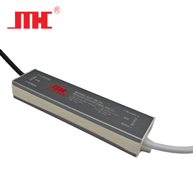 60W 5A Single Output DC Power Supply 12V/24V IP67 Waterproof for Industrial Use