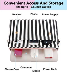15.6 Inch Máy Tính Túi Xách Túi Văn Phòng Du Lịch Túi Xách Tay Phụ Nữ Vai Lớn Cặp Satchel Túi Phụ Nữ Máy Tính Xách Tay Túi - Product Image 5