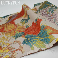 Utilisation populaire de tissu Jacquard de paon de polyester pour faire des robes de Hanfu tissu de Satin extensible Jiangsu personnalisé tissé 100D libère