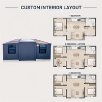 Maison conteneur extensible à installation rapide, ADU de jardin, 20ft 40ft, maisonnette préfabriquée pliable, CE ISO9001, fabricant OEM USA