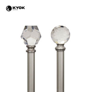 KYOK Ensemble de tringles à <span class=keywords><strong>rideaux</strong></span> extensibles de luxe en cristal pour la décoration de la maison - Product Image 3