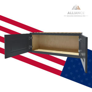 W301224-W302124 armoires de cuisine de style américain de qualité éprouvée armoires murales en bois à fermeture douce pour les projets multifamiliaux américains - Product Image 1