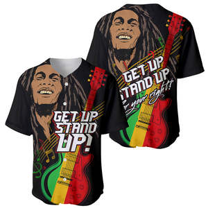 เสื้อเบสบอลของผู้ชายเสื้อเล่นเรกเก้พิมพ์ลาย - Product Image 2