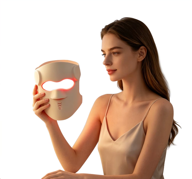3D Design Led Light Therapy Mask Red Light Facial Beauty Mask for Face  Blue Light Therapy Face Wireless Led Mask