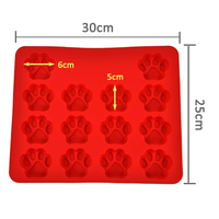 Moule en silicone UNIMOULD en forme d'os de chien - Moule à fondant et à chocolat pour la décoration de friandises pour animaux de compagnie, écologique, non toxique, antiadhésif