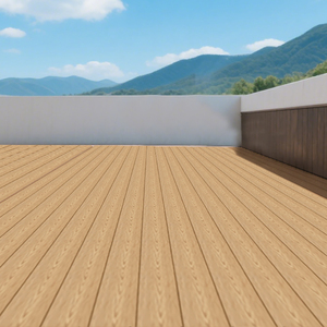 Plancher en WPC de style chinois, revêtement en composite bois-plastique, imperméable, antidérapant, aspect élégant, ressemble à du bois - Product Image 5