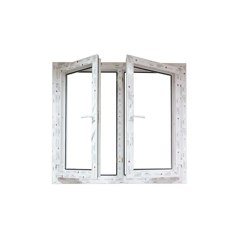 Le finestre in vinile Upvc progettano finestre a battente in Pvc con doppi vetri