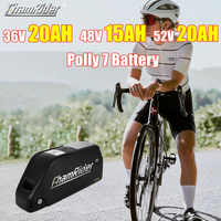 Batterie de Vélo Électrique Chamrider Prix Usine, Pack de Batteries Lithium-Ion Polly 36V 48V 52V 24Ah 27Ah 28Ah 13S6P pour Trottinette Électrique