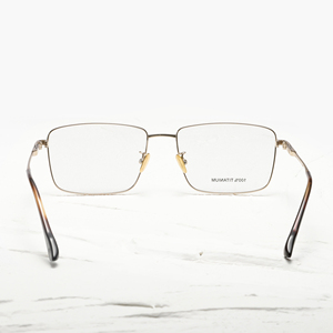 Shenzhen factory new feather Business-grade titanium <b>eyeglass</b> Customizable <b>frames</b> Logo embossed <b>frames</b> - Product Image 4