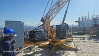 Pièces de rechange pour grue de toit HAISHAN 12T : Roulement, levier de commande à distance, panneau, joystick, démontage, moteur, boîte de vitesses, palan électrique