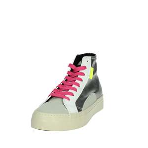 Donna Sneakers DFSH367018 Argento <b>Silver</b> High <b>Top</b> Chunky Shoes Women's Fashion Footwear - Product Image 6