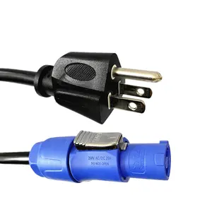 插头PowerCon 20A交流电缆3针电源连接器，用于led显示器