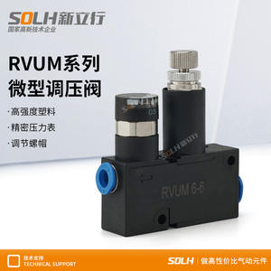 Vanne de réduction de pression pneumatique miniature RVUM4-4/RVUM6-6, vanne de régulation de micro-pression - Product Image 5