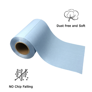 Lint miễn phí màu xanh không dệt gạt nước công nghiệp nặng làm sạch giấy khăn Jumbo CuộN - Product Image 5