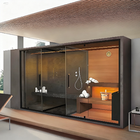 Remolque de sauna de vapor móvil al aire libre moderno para viajes Camping