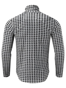 เสื้อสเวตเตอร์แบบสวมศีรษะแขนยาวทรงสลิมฟิตของผู้ชายเสื้อคอเต่ามาใหม่โลโก้ด้านหน้า100% ถักสำหรับฤดูหนาวผ้าโพลีเอสเตอร์240กรัม - Product Image 2