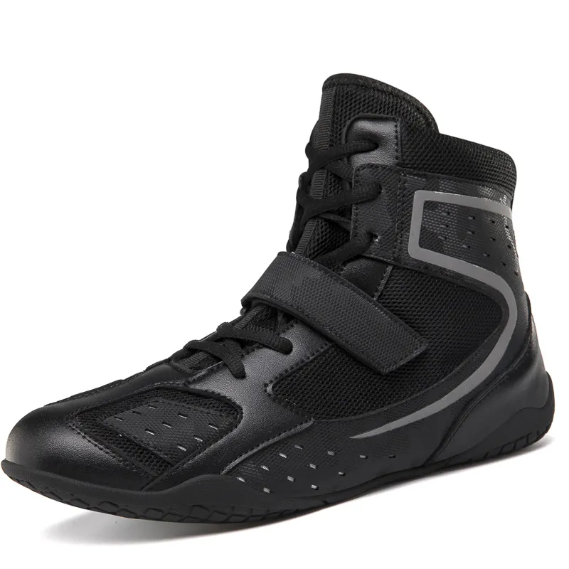 New Arrival Breathable Microfiber Light Weight Fashion Sanda Shoes Sport Boxing Boots Wrestling Shoes